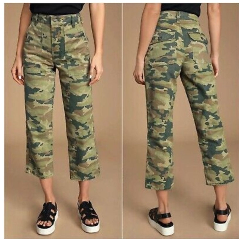 Free people we the free camo fatigue high waisted - Picture 2 of 9